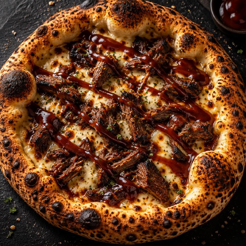 Pizza Basílica sabor Costela com Barbecue